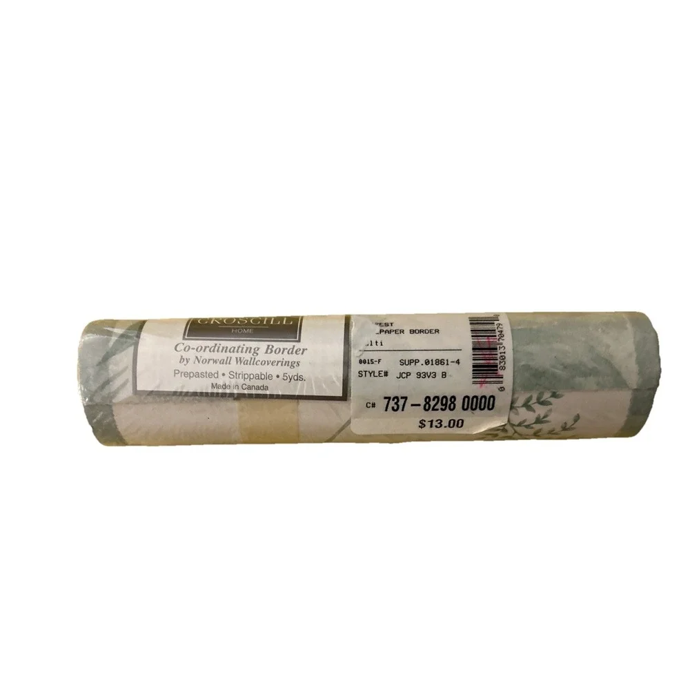 3 NWT Sealed Croscill Everest Wallpaper Border Total 15ft Pre pasted Strippable!